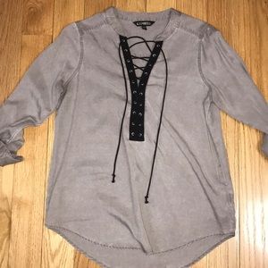 Express Lace-up Top